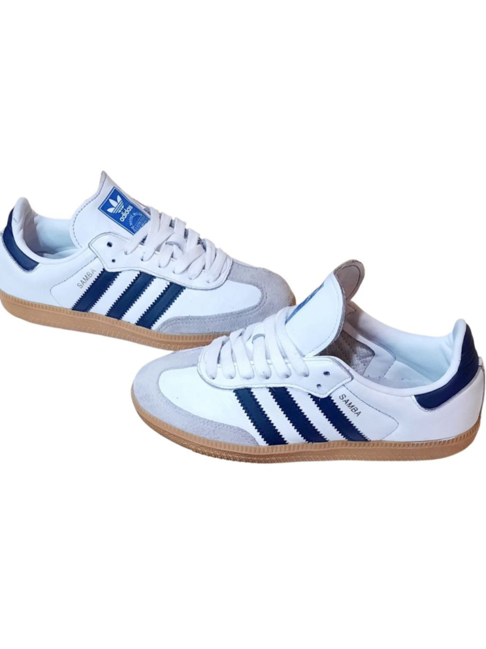 Adidas Samba OG leather
Shoes- White/ Night lndigo
(1F3814) Womens size 5